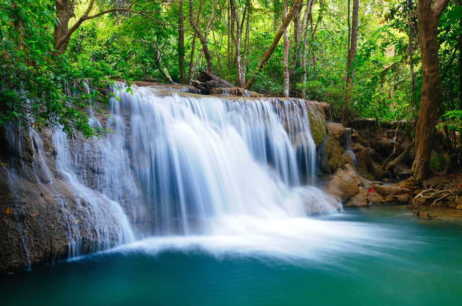 3-Day River Kwai, Floating Market and Erawan Waterfalls - Sleep on the River Kwai: River Kwai Jungle Rafts Floatel at Night