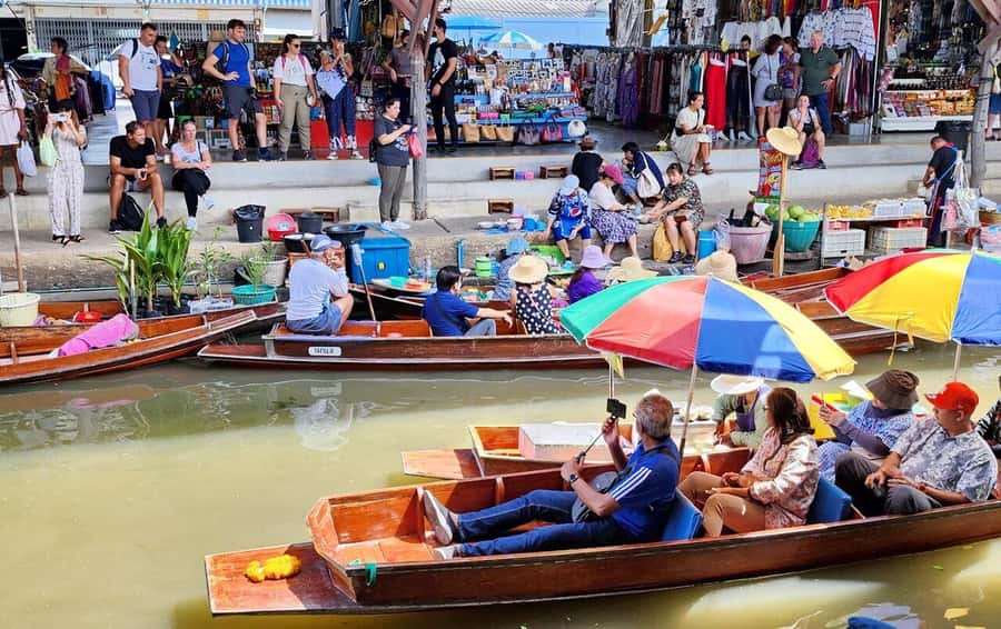 Bangkok: Damnoen Saduak Floating Market & Train Market Tour - Maeklong Railway Market: the train moment you’ll actually remember