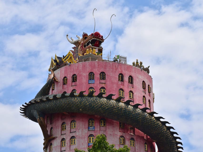 Bangkok: Floating Market, Dragon Temple, Na Satta Museum - Bubble in the Forest Café: your photo break with a real reset
