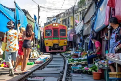 Bangkok: Railway, Floating Market & Chao Phraya Cruise Tour - How pickup and travel time shape your day