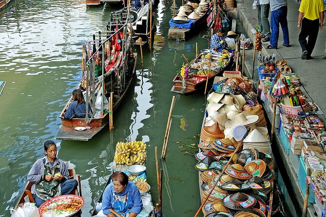 Damnoen Saduak Floating Market and Maeklong Railway Market Tour - Damnoen Saduak Floating Market: boat ride first, then shop at water level