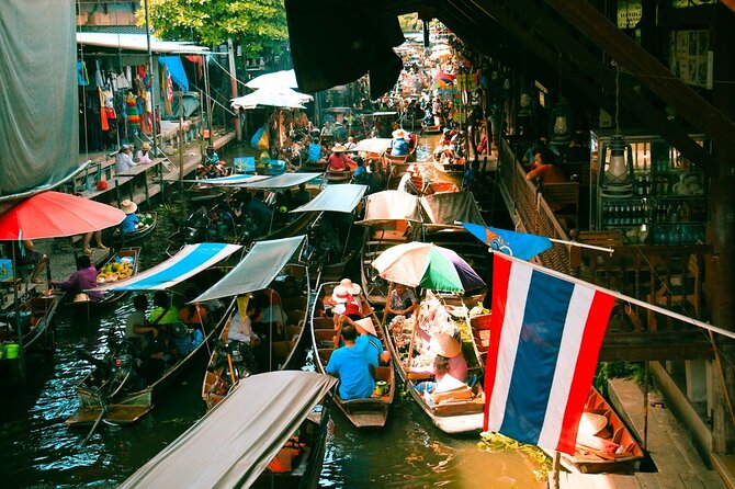 Damnoen Saduak Floating Market & Maeklong Railway Market Tour From Bangkok - Damnoen Saduak Floating Market: Canals, Sampans, and Morning Energy