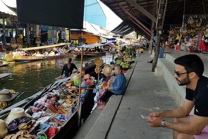 Damnoen Saduak Floating Market & Maeklong Train Market Tour - Ban Laem: the calmer pocket (but it’s still part of a schedule)