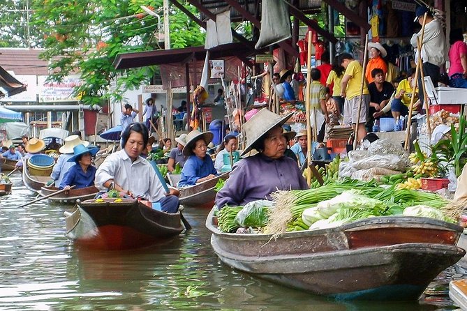 From Bangkok : Damneon Saduak Floating Market & Erawan Waterfall - How to Shop and Snack Without Getting Overwhelmed