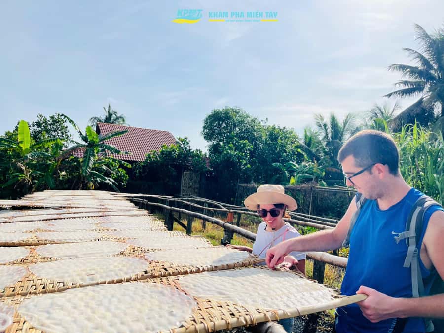 Group Tour: Floating Market, Rice Noodle, nursery vegatable - Hu Tieu noodle factory: from rice to real craft