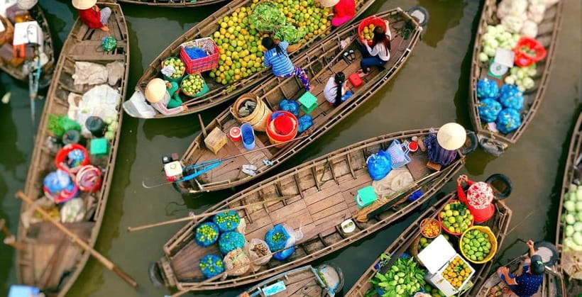 HCM: 2-Day Mekong Floating Market with Cooking & Bike Ride - Day 2: Cai Rang Floating Market with real food production