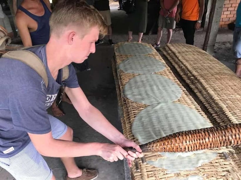 HCM: 2-Day Mekong Floating Market with Cooking & Bike Ride - Bike ride through village roads: the Mekong away from the water