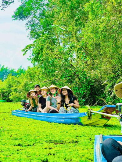 Nature reservation and Floating Market - Cairang Floating Market breakfast: trading boats, noodles, and coffee