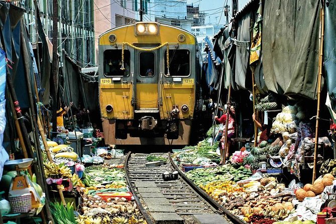 Private Tour: Amphawa Floating Market & Maeklong Railway Market - Wat Bang Kung: Banyan-Tree Shade and Temple Zoo Details